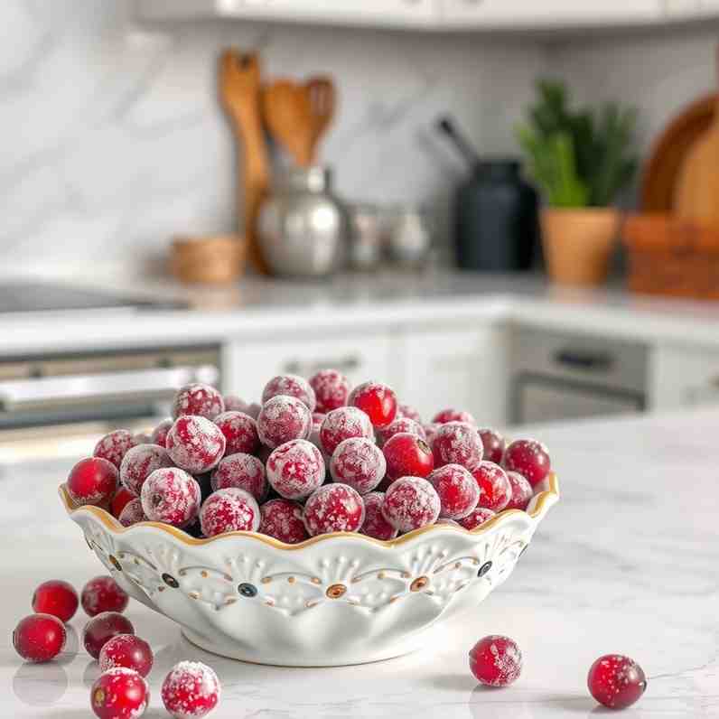 Sparkling Sugared Cranberries - Easy Holiday Recipe